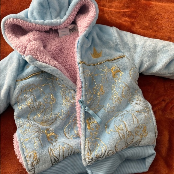 Princess Blue and Pink Fleece Hoodie - Picture 3 of 5